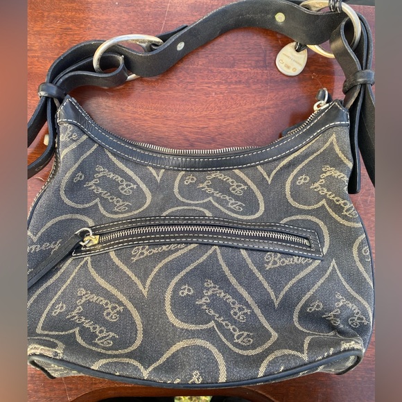 Dooney and Burke Heart Canvas Y2K bag - Picture 3 of 5